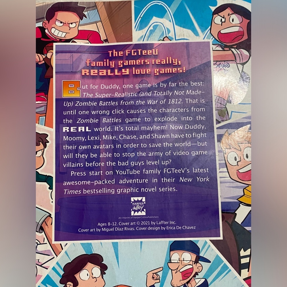 FGTeev Saves the World Illustrated by Miguel Diaz Rivas Comic Book Graphic Novel - Picture 3 of 3